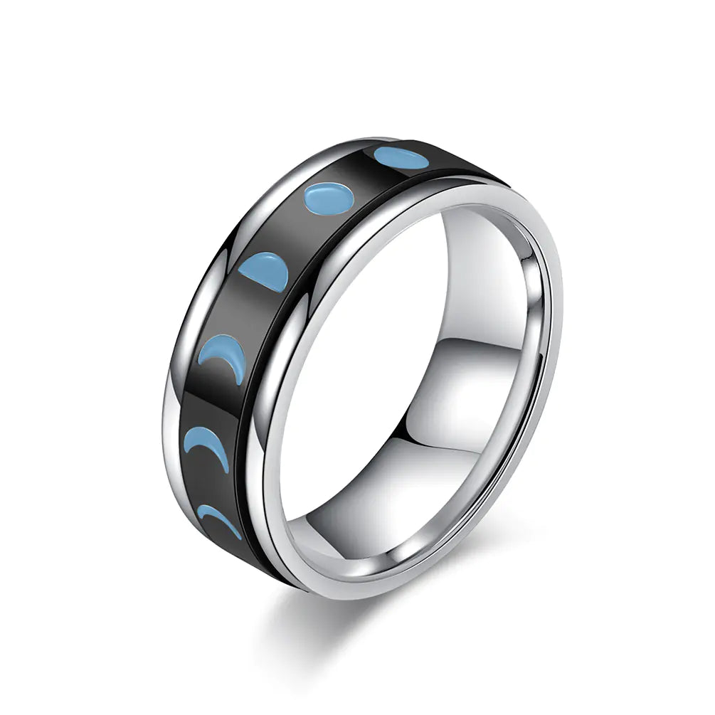 Anxiety-relieving Rotatable Solar Eclipse Ring