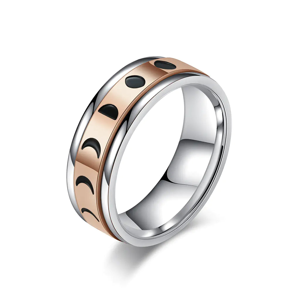 Anxiety-relieving Rotatable Solar Eclipse Ring