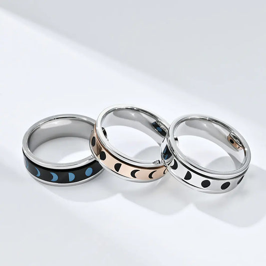Anxiety-relieving Rotatable Solar Eclipse Ring