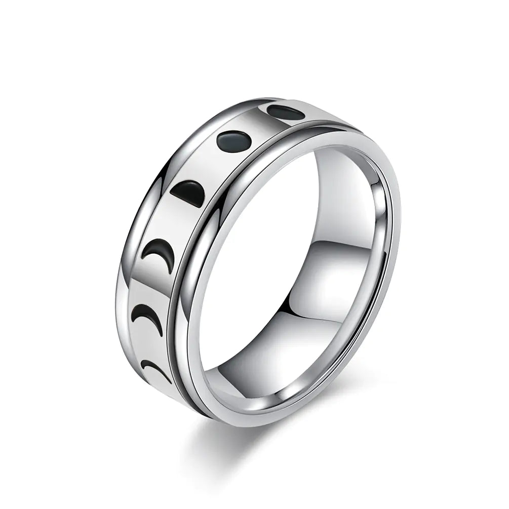 Anxiety-relieving Rotatable Solar Eclipse Ring